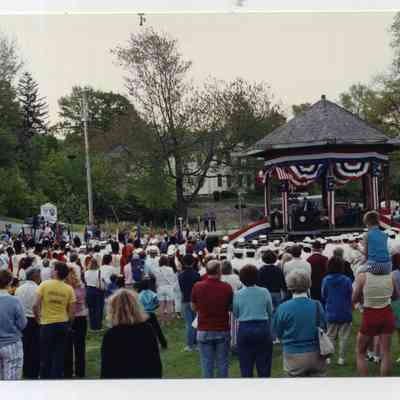 Desert Storm Welcome Home Parade Crowd at Speeches