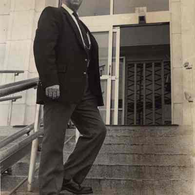A photo view of Moses Racine. 3/1986.