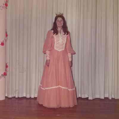1974-75 Brunswick Teen Queen Debbie Jellison at the Teen Queen Ball.