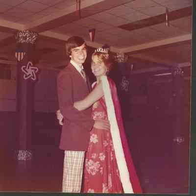 Jim and Becky officially opening the Teen Queen dance.