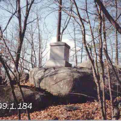 A photo of the 20th Maine monument.