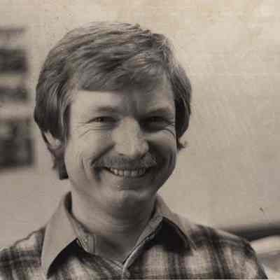 A photo view of Prof. John C. Holt. 3/7/1985.
