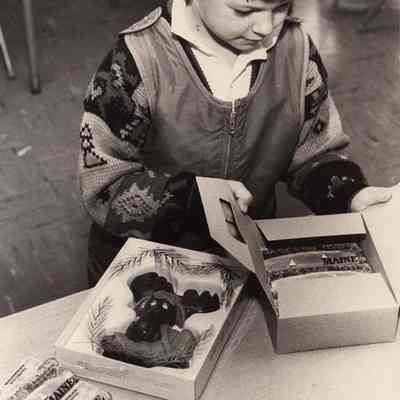 A photo view of 1st grader Donald Pendegast. 2/27/1992.