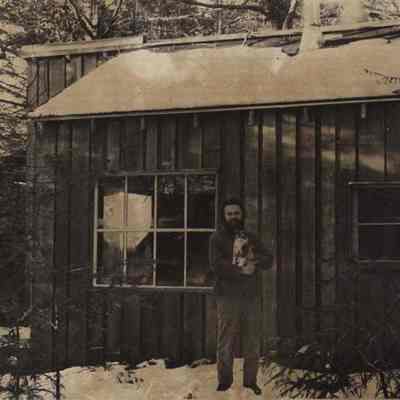 A photo view of Bau Graves and his new house. 4/14/1980.