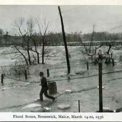1936 Flood Scene, Brunswick