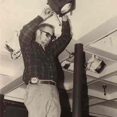 A photo view of J. Pat Montgomery. 2/25/1985.
