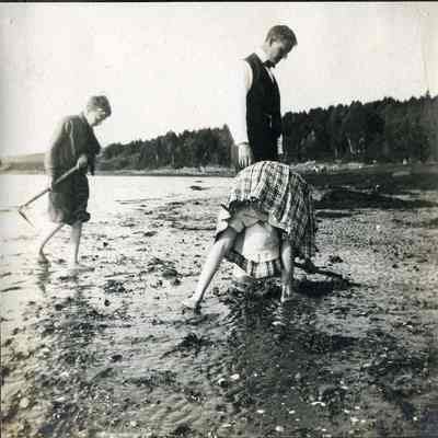 People Digging Clams