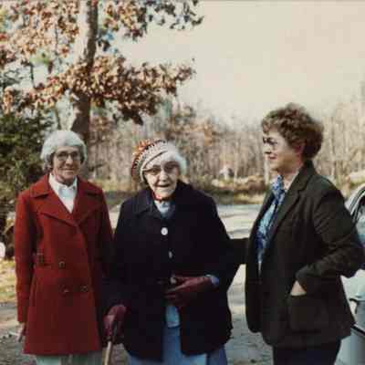 Delia Gamache with Two Women