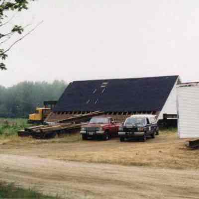Centennial Hall Being Moved in South Harpswell