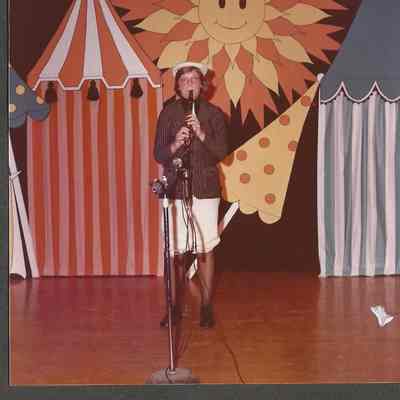 Joanne St. Pierre playing the popular tune "The Entertainer" on her clarinet