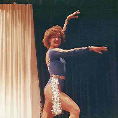 Nancy Turcotte doing a jazz routine
