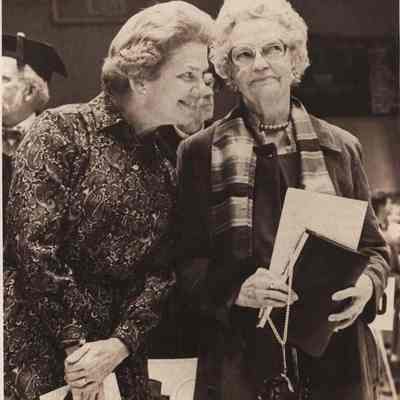 A photo view of two women. 10/12/1981.