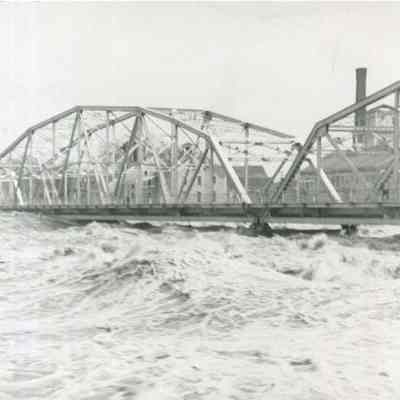 Frank J. Wood Bridge during the 1936 Flood