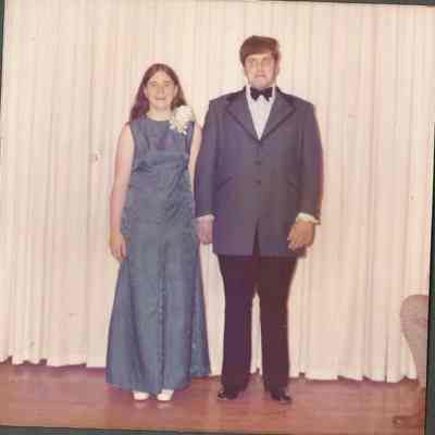 Contestant #4 Jane Thiboutot and her escort Leo Theberge
