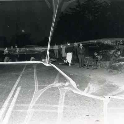 A photo of an accident at the intersection of routes 196 & 201, Topsham.