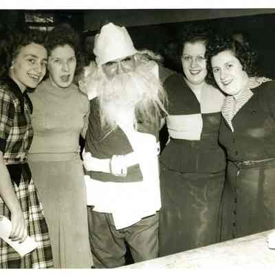 Posing with Santa