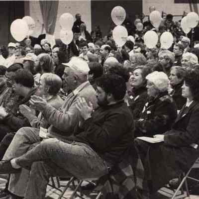 A photo view of the Brunswick Democratic Caucus. 2/24/1992.