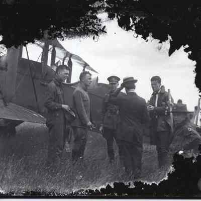 Biplane Aircraft and Crew