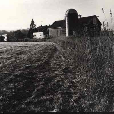A photo view of a dairy farm.
