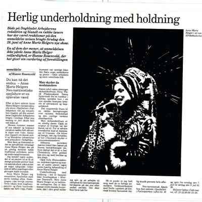 Herlig underholdning med holdninger