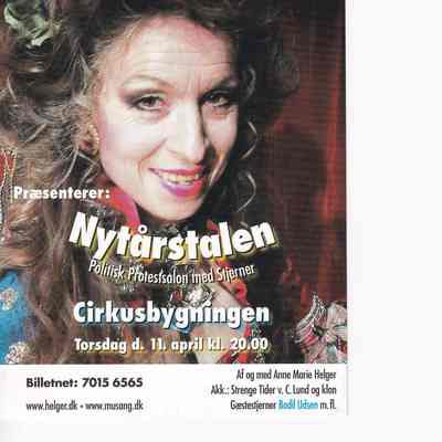 Anne Marie Helger præsenterer Nytårstalen