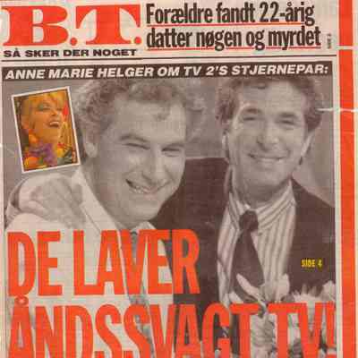 Anne Marie Helger om TV 2's stjernepar: De laver åndssvagt TV!
