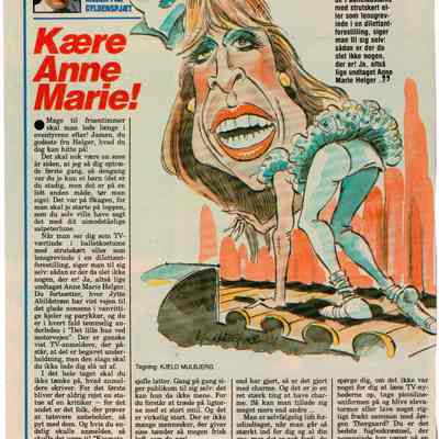 Kære Anne Marie