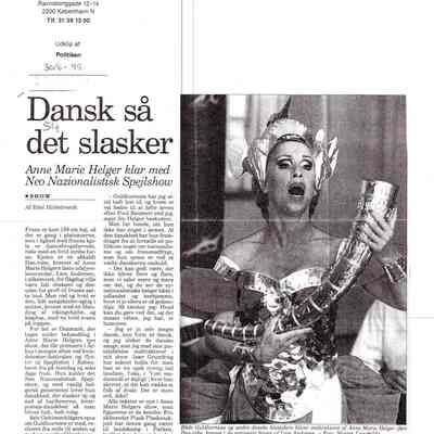 Dansk så det slasker