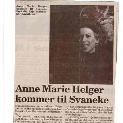 Anne Marie Helger