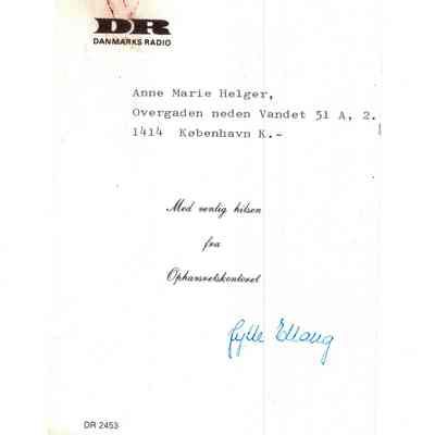 Med venlig hilsen...