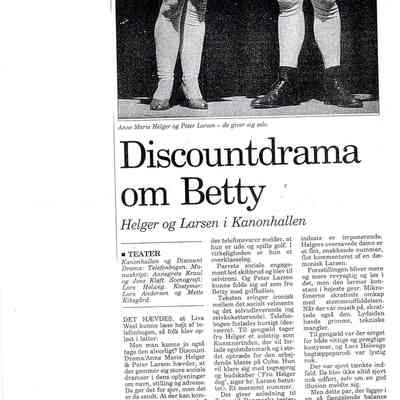 Discountdrama om Betty