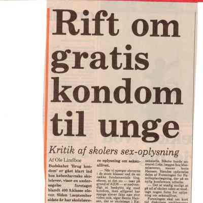 Rift om gratis kondom