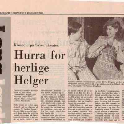 Hurra for herlige Helger