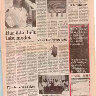 Har ikke helt tabt modet