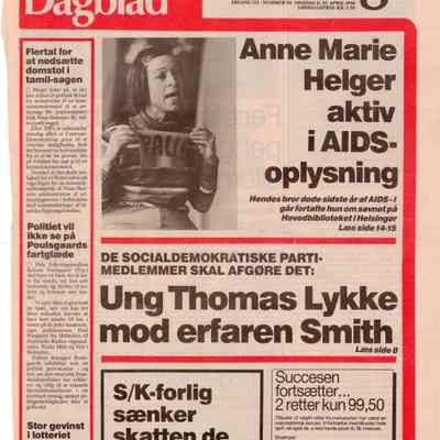 Anne Marie Helger aktiv i AIDS-oplysning