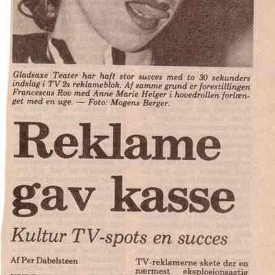 Reklame gav kasse