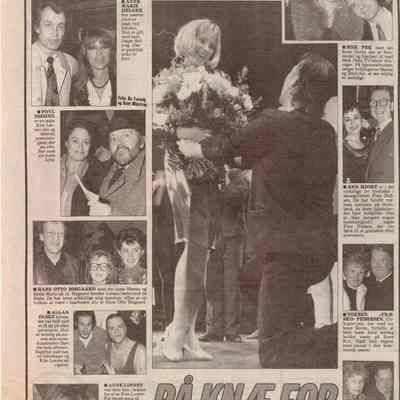 På knæ for dansepigen