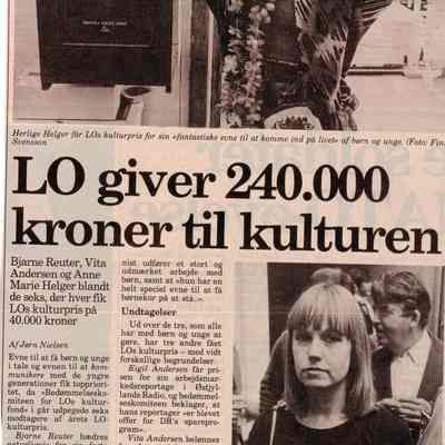 LO giver 240.000 kroner til kulturen