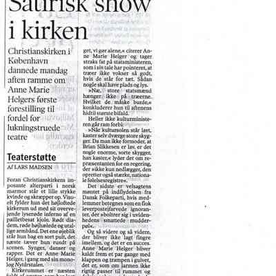 Satirisk show i kirken