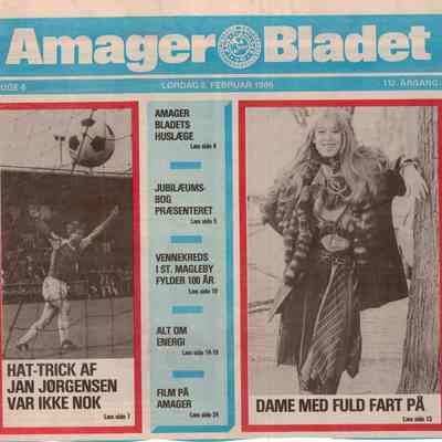 Dame med fuld fart på