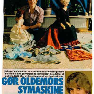 Gør oldemors symaskine Lars berømt?