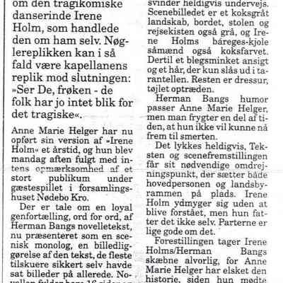 Tragisk liv på scenen