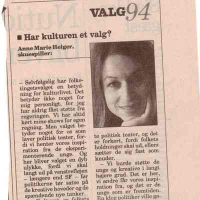 Har kulturen et valg