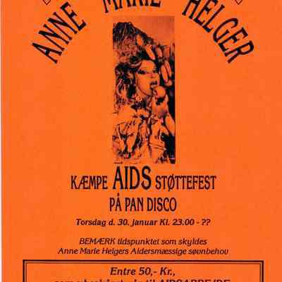 Anne Marie Helger - Kæmpe AIDS støttefest på Pan Disco