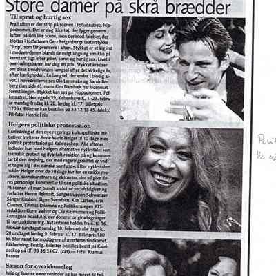 Store Damer på skrå brædder