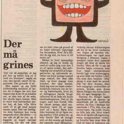 Der må Grines