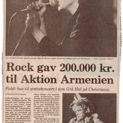 Rock gav 200.000kr. til Aktion Armenien