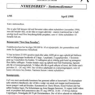 Nyhedsbrev Støttemedlemmer