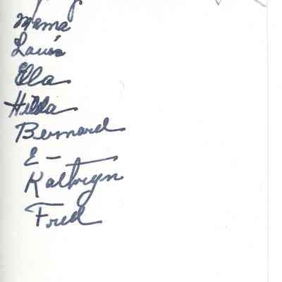Identification of people in photo by Edith Gardner Merriam.