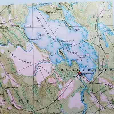 Ancestral Passamaquoddy village at Meddybemps Lake